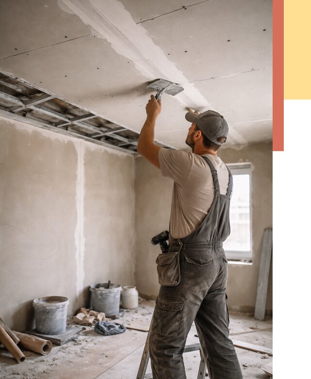 Ремонт потолка из гипсокартона в Томске от 710 руб./м² — быстро и недорого | ОТДЕЛОЧНИК-Тмс