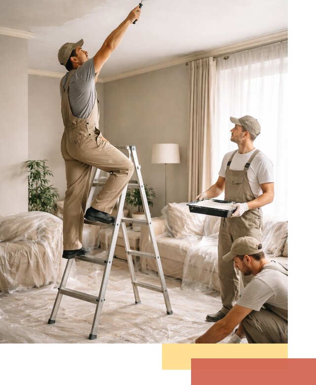 Покраска потолков акриловой краской в Томске качественно и быстро