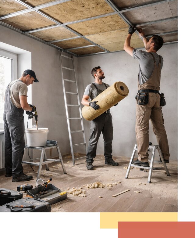 Шумоизоляция потолка в Томске: профессиональный монтаж и отделка